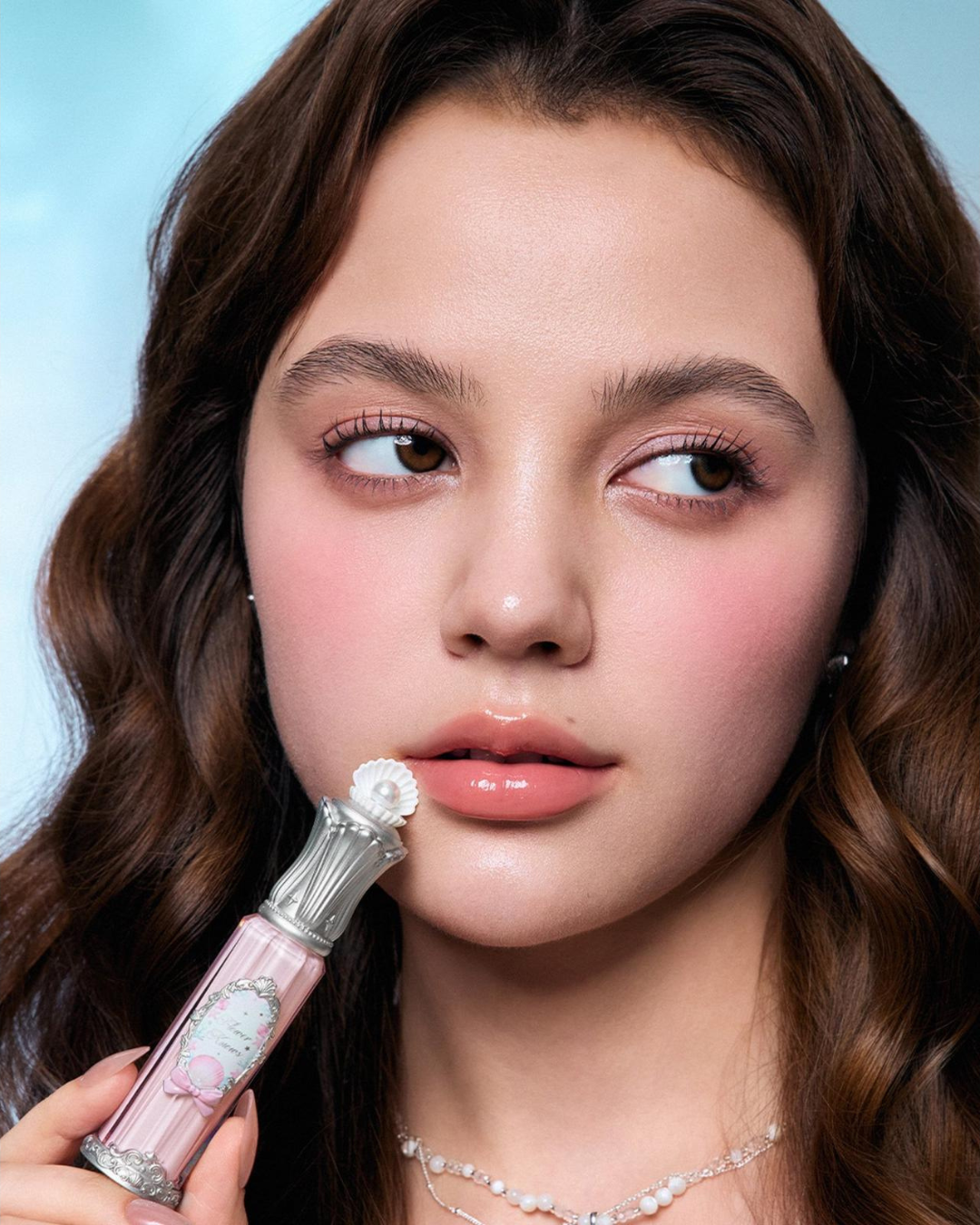 FLOWER KNOWS Shell's Jewel Collection Nourishing Lip Glaze - P01 Champagne Pearl