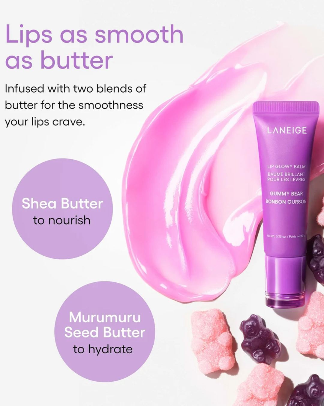 Laneige Lip Glowy Balm - Gummy Bear