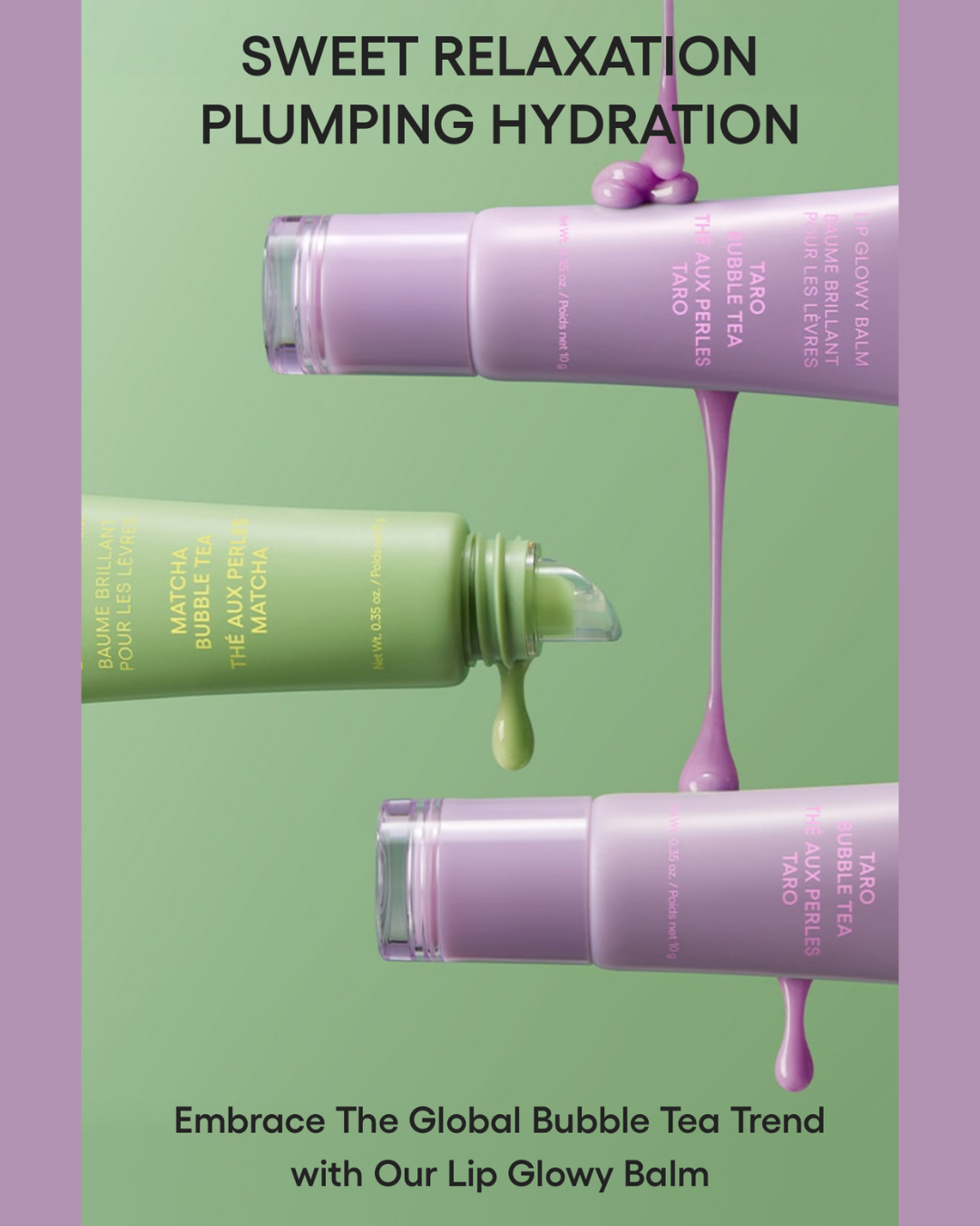 Laneige Lip Glowy Balm - Taro Bubble Tea