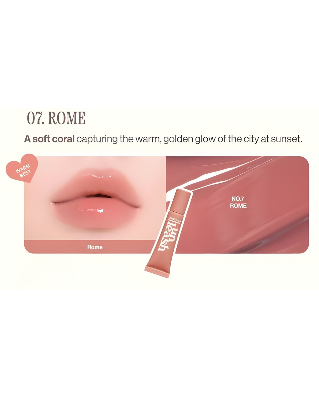 UNLEASHIA Sunset Dazzle Gloss Balm - 7 Rome