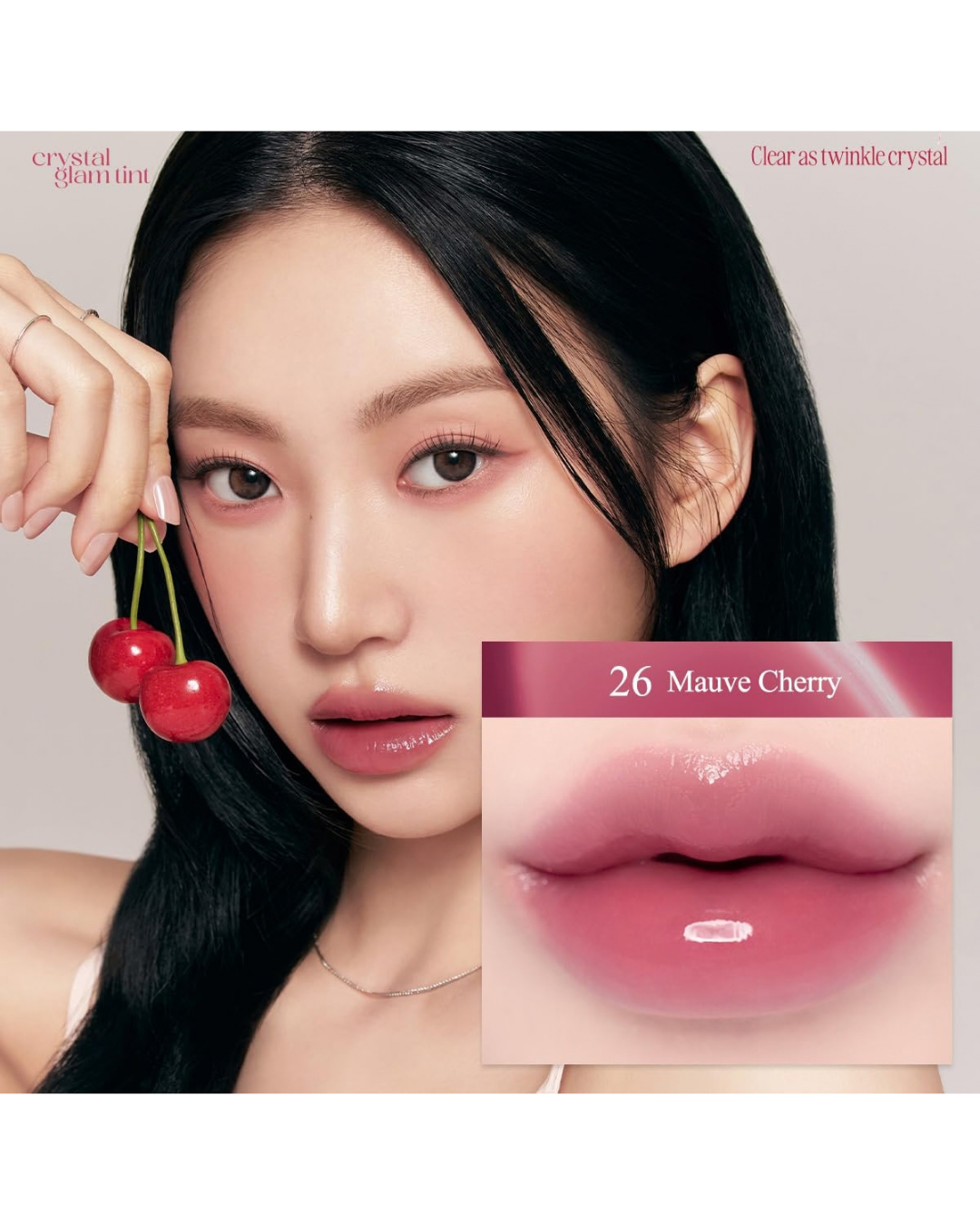 CLIO Crystal Glam Tint Cherry Edition - 26 Mauve Cherry