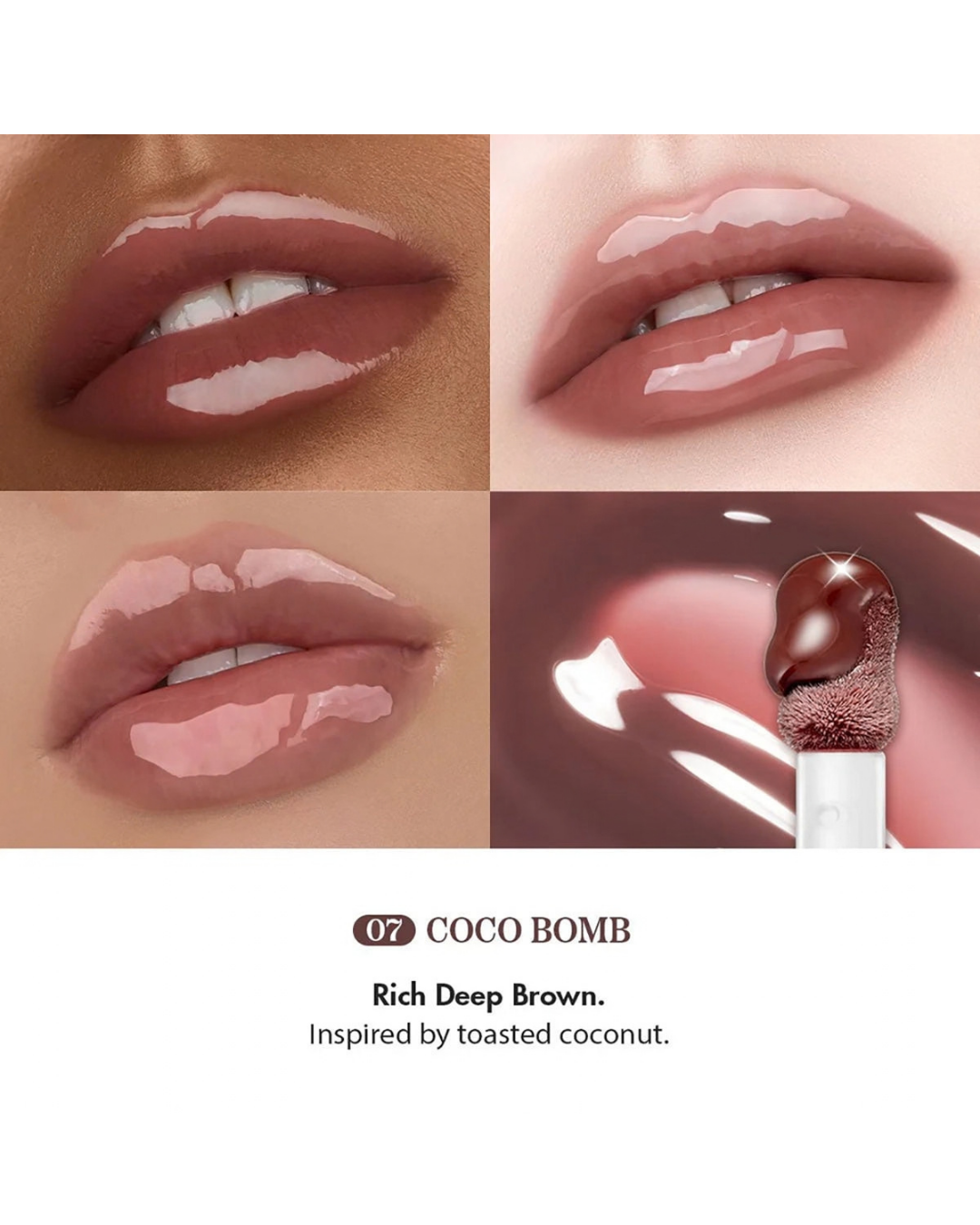 ROMAND Juicy Flash Lip Oil - 07 Coco Bomb