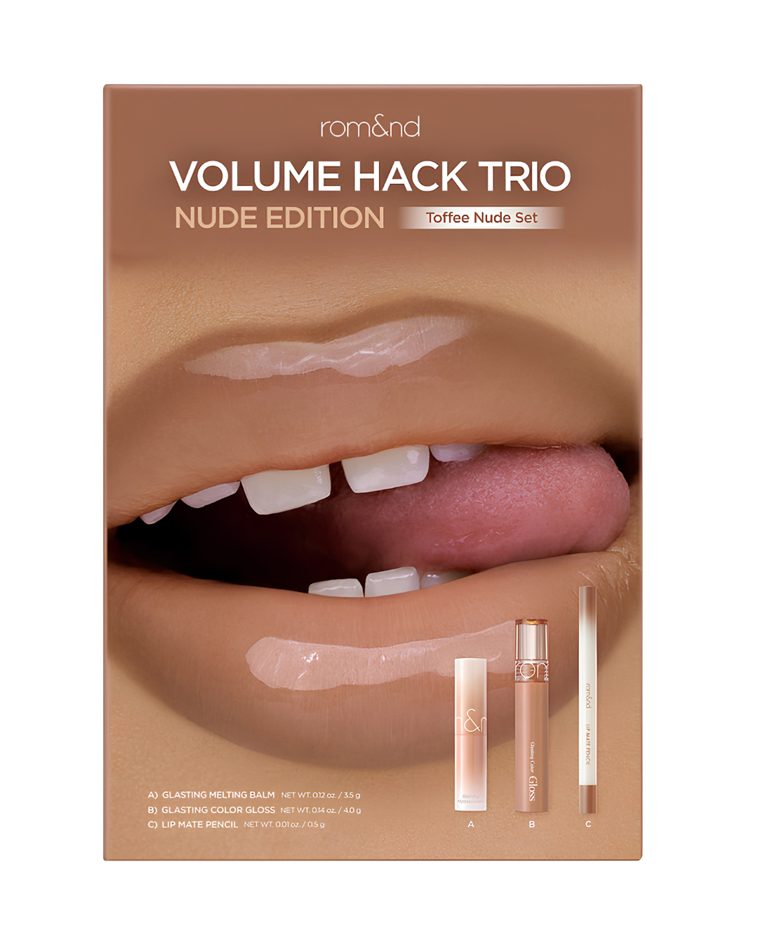 ROMAND Volume Hack Trio - Toffee Nude
