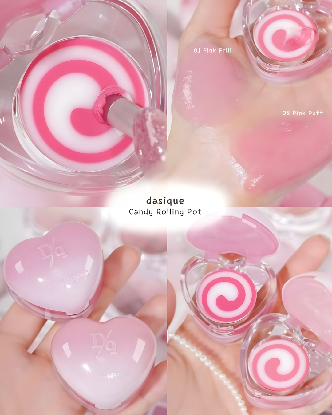 DASIQUE Candy Rolling Pot Balletcore Collection - 02 Pink Puff