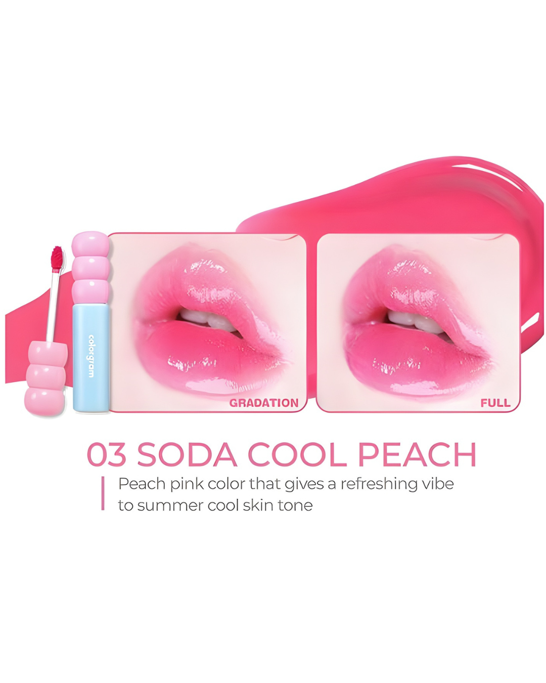 COLORGRAM Fruity Glass Tint - 03 Soda Cool Peach