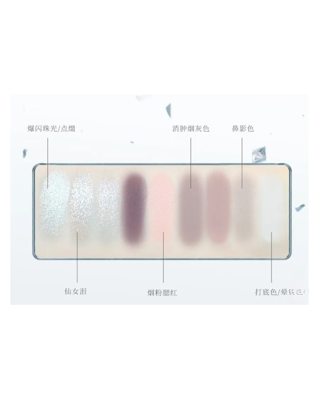COLORROSE Oil Painting Eyeshadow Palette - Manta Rose