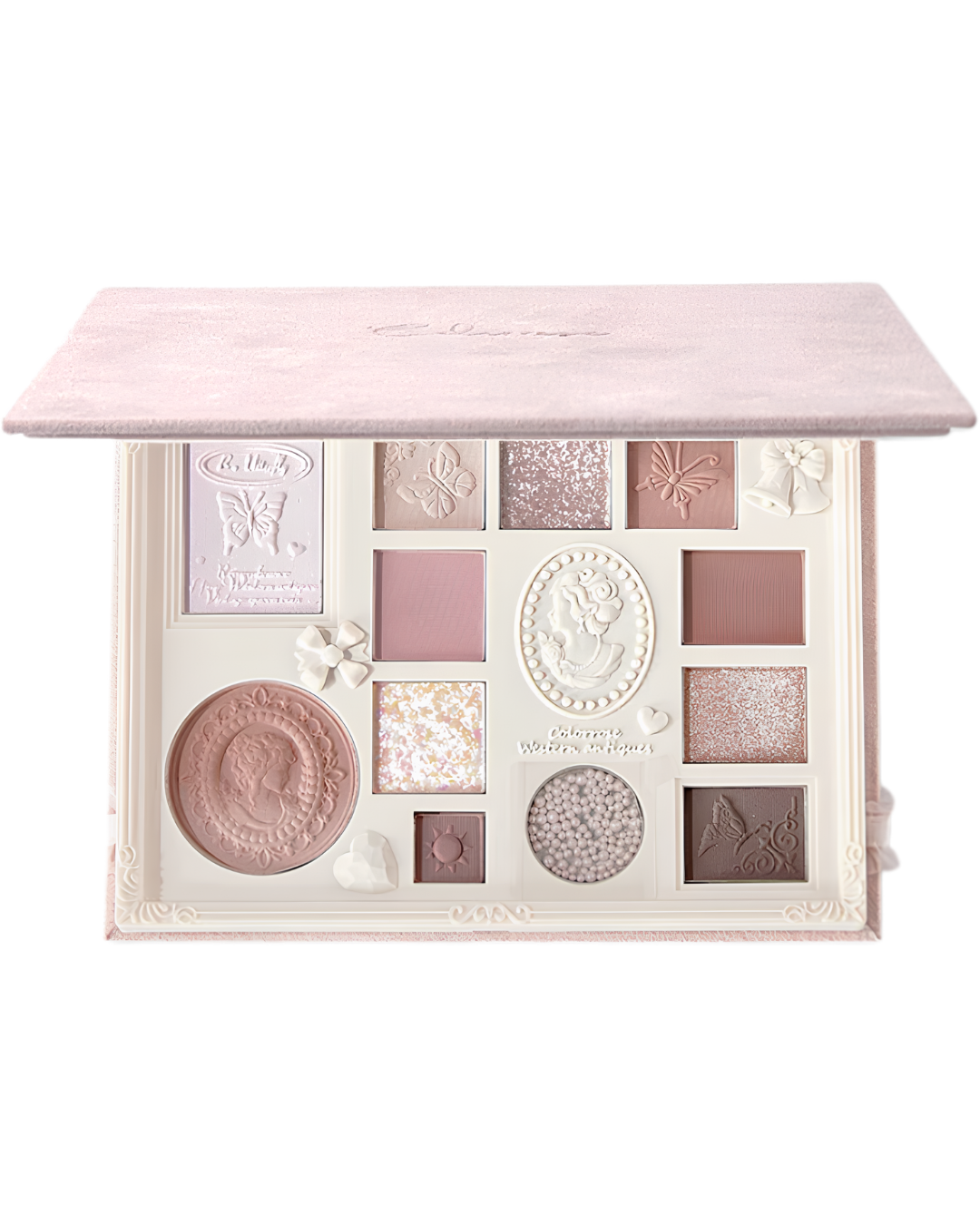 COLORROSE Lace Embossed Western Antique Makeup Palette - Cloudy Bean Paste
