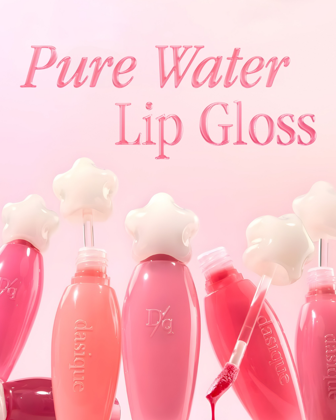 DASIQUE Pure Water Lip Gloss - 06 Fade Rose