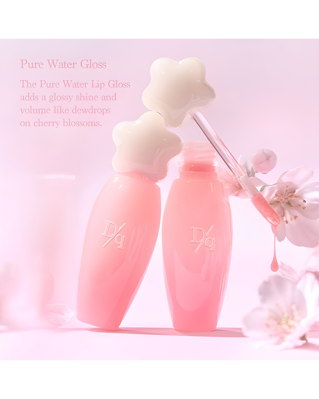 DASIQUE Pure Water Lip Gloss - 15 Spring Peach