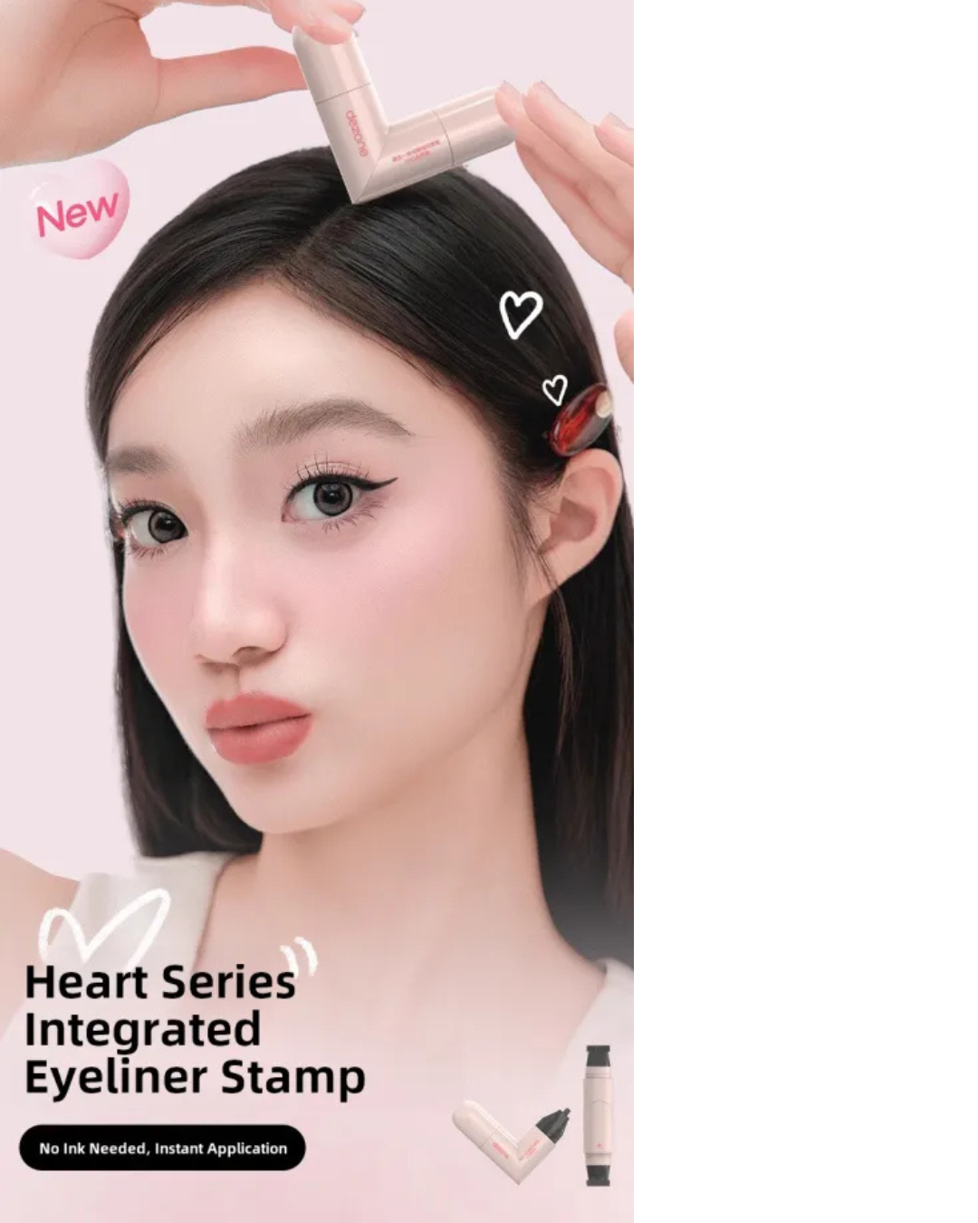 DEZONE Heart Shaped Liquid Eyeliner - Black