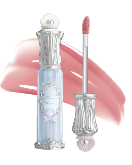 FLOWER KNOWS Shell's Jewel Collection Nourishing Lip Glaze - P04 Seafoam Glow