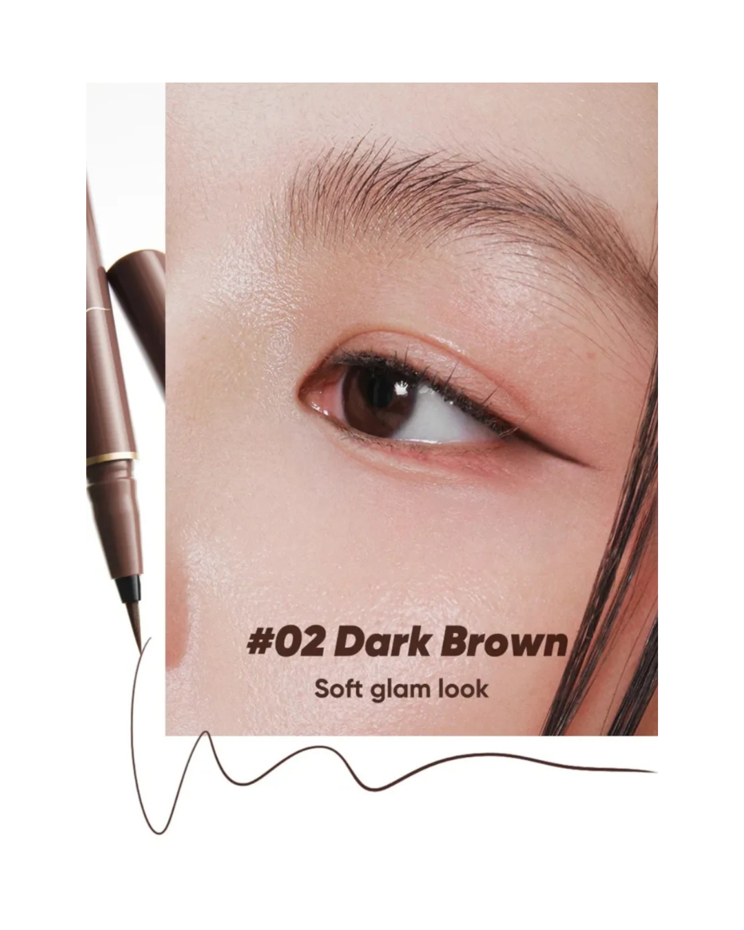 JUDYDOLL Skinny Liquid Eyeliner - 02 Dark Brown