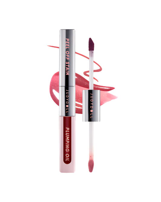 JUDYDOLL Peel Off Stain And Plumping Oil Duo -  01 Rosy Pearl