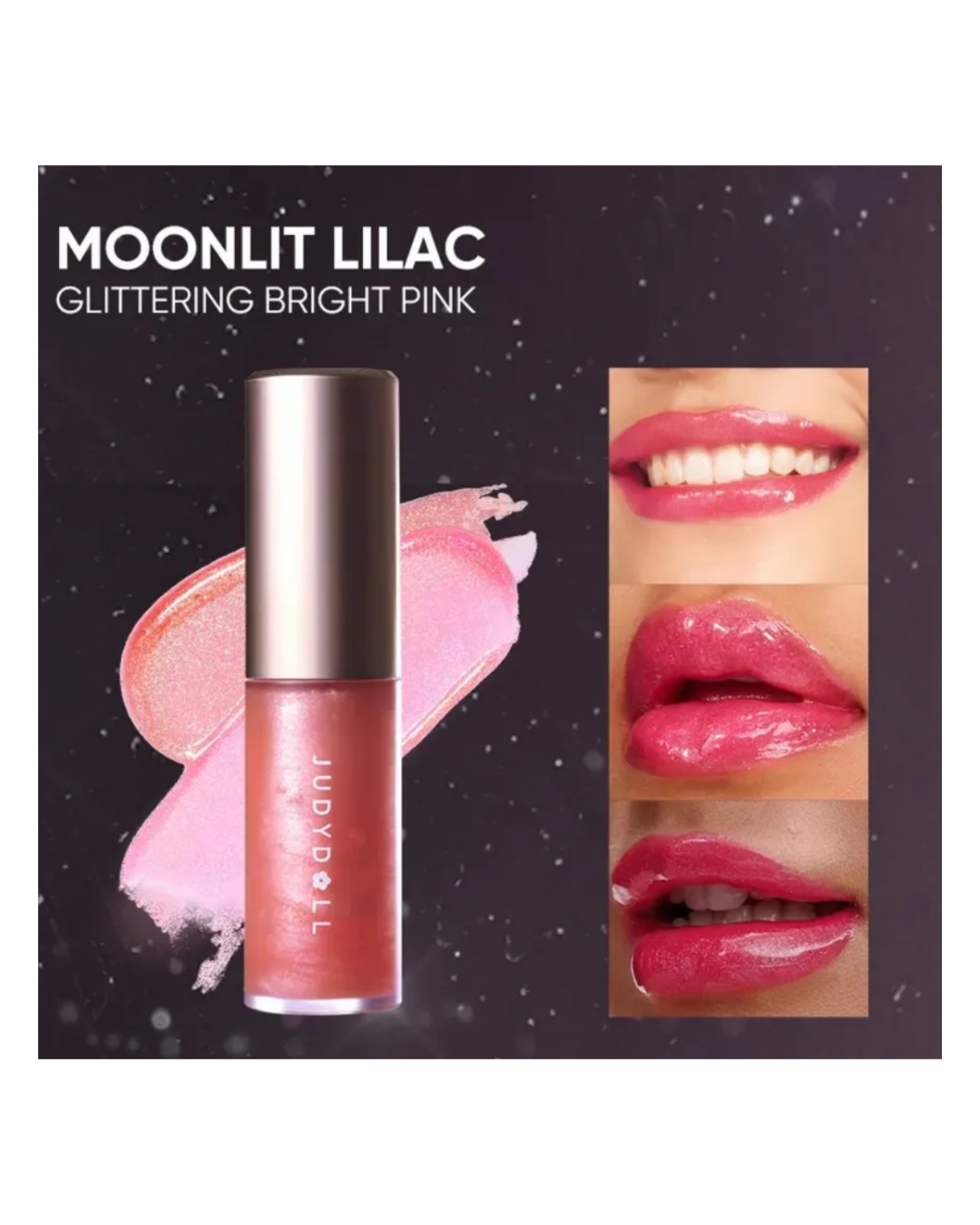 JUDYDOLL Dazzle Crush Lip Oil - 02 Moonlit Lilac