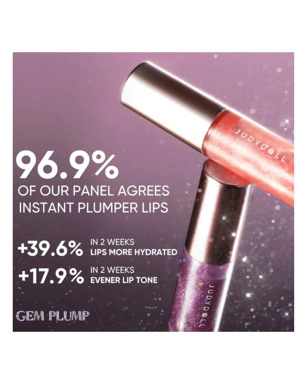 JUDYDOLL Dazzle Crush Lip Oil - 02 Moonlit Lilac