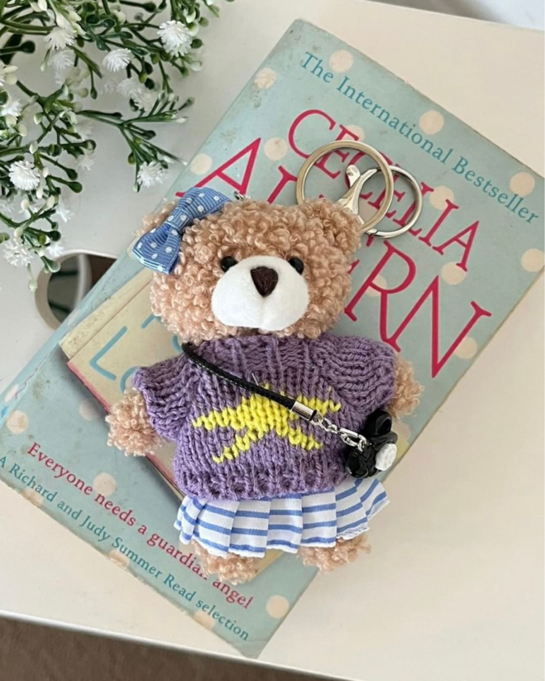 SEOULMALL Plushie Bear Keychain