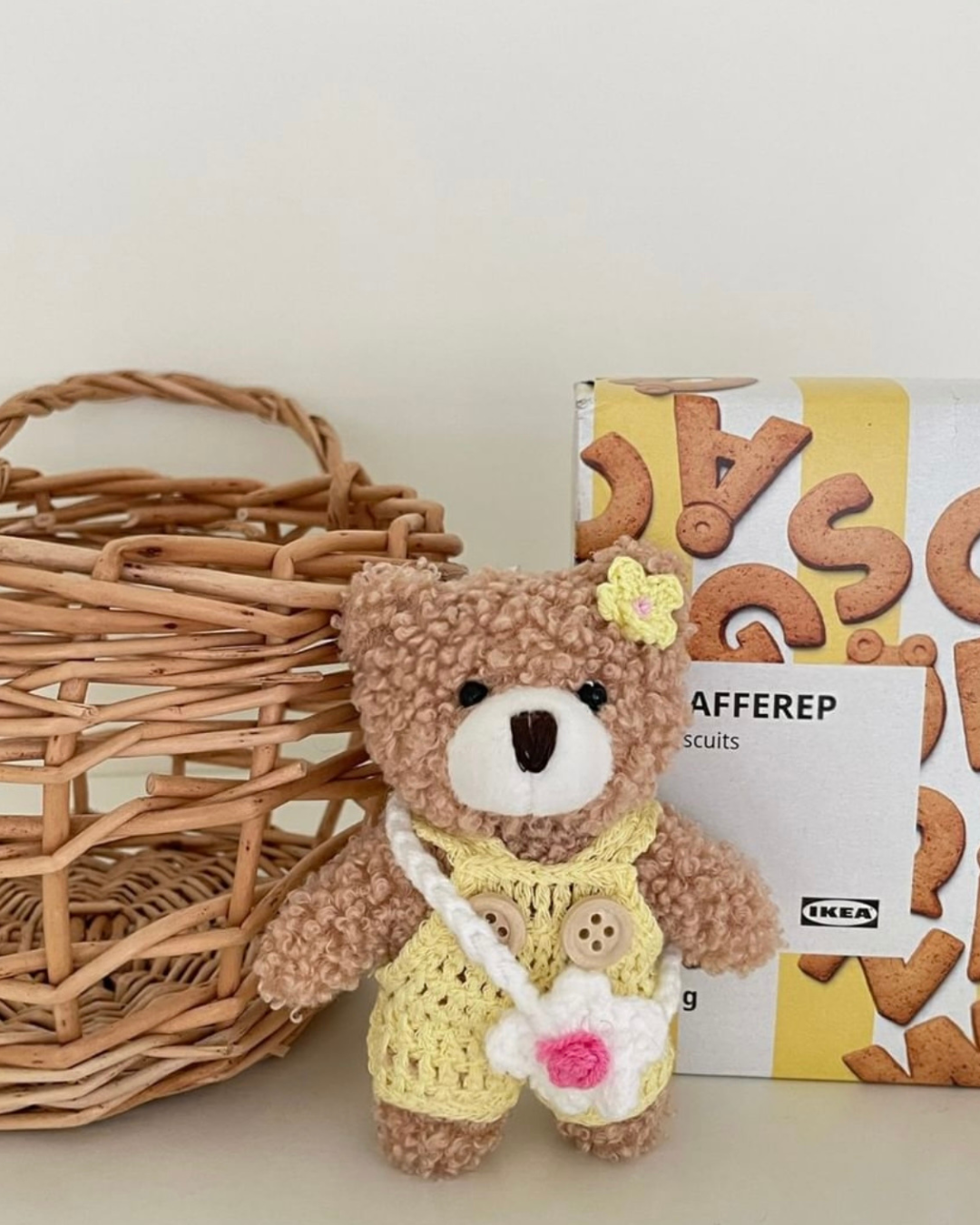 SEOULMALL Plushie Bear Keychain