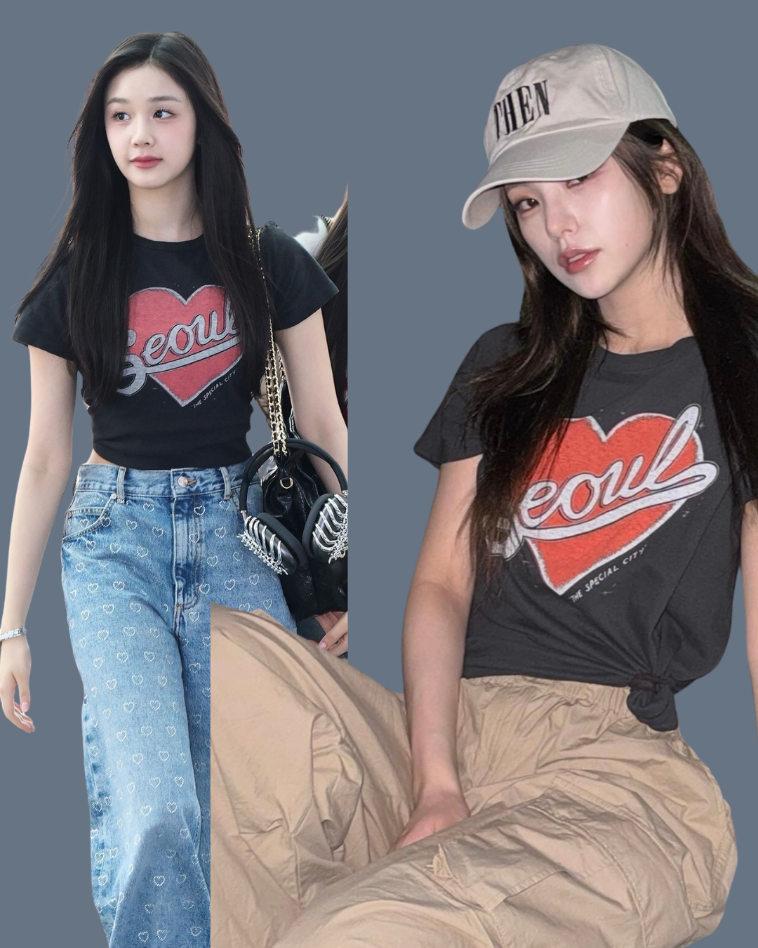 BABYMONSTER Pharita & ITZY Yeji & TWICE Nayeon t-shirt (Unofficial)