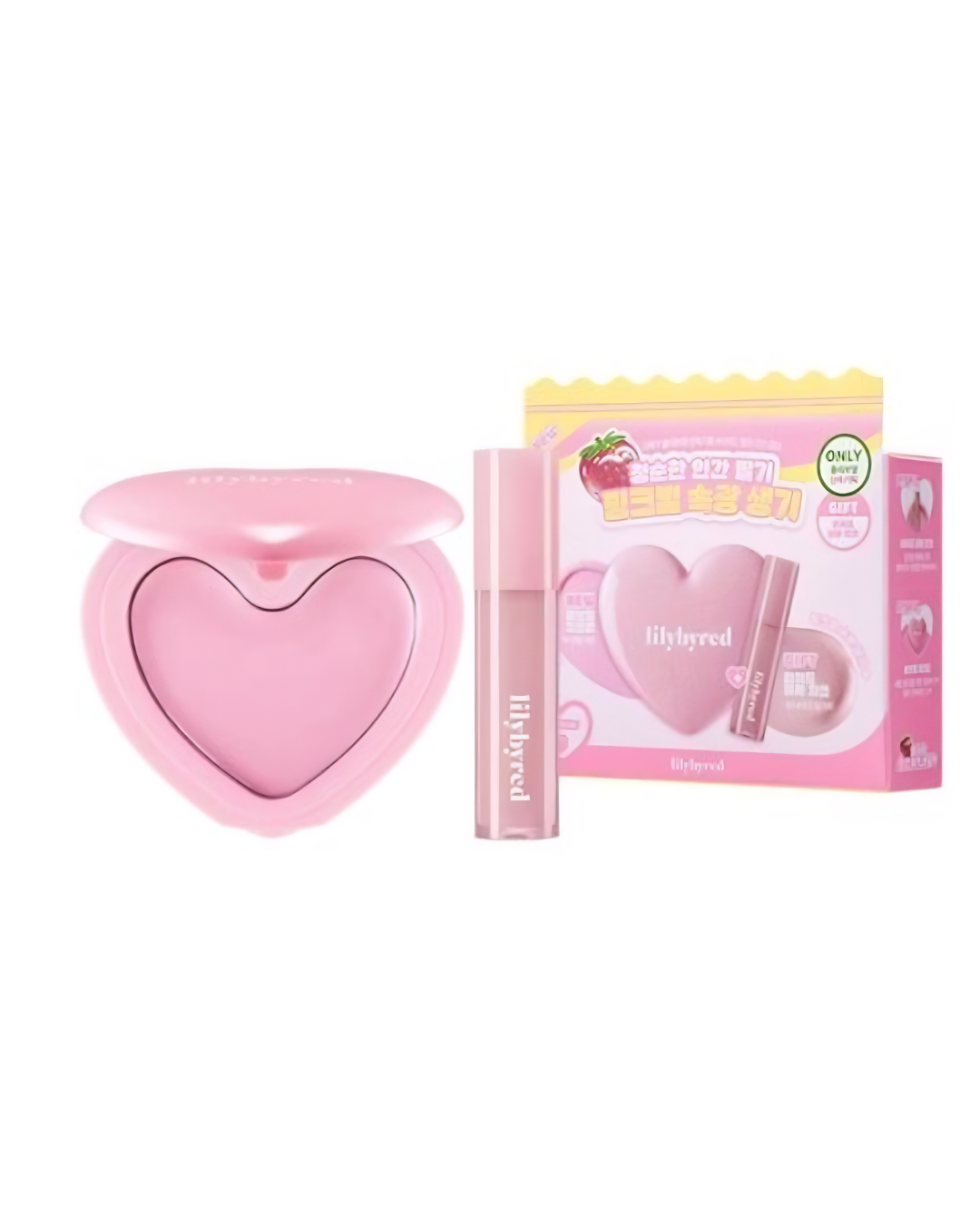 LILYBYRED Luv Beam Cheek Balm Liquid Blur Cheek Set - 18 Milky Strawberry