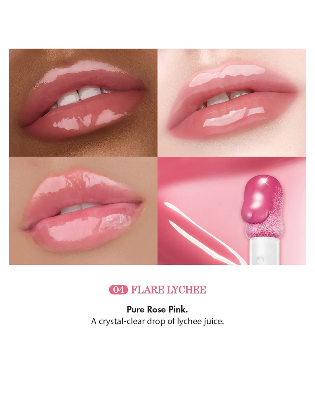 ROMAND Juicy Flash Lip Oil - 04 Flare Lychee