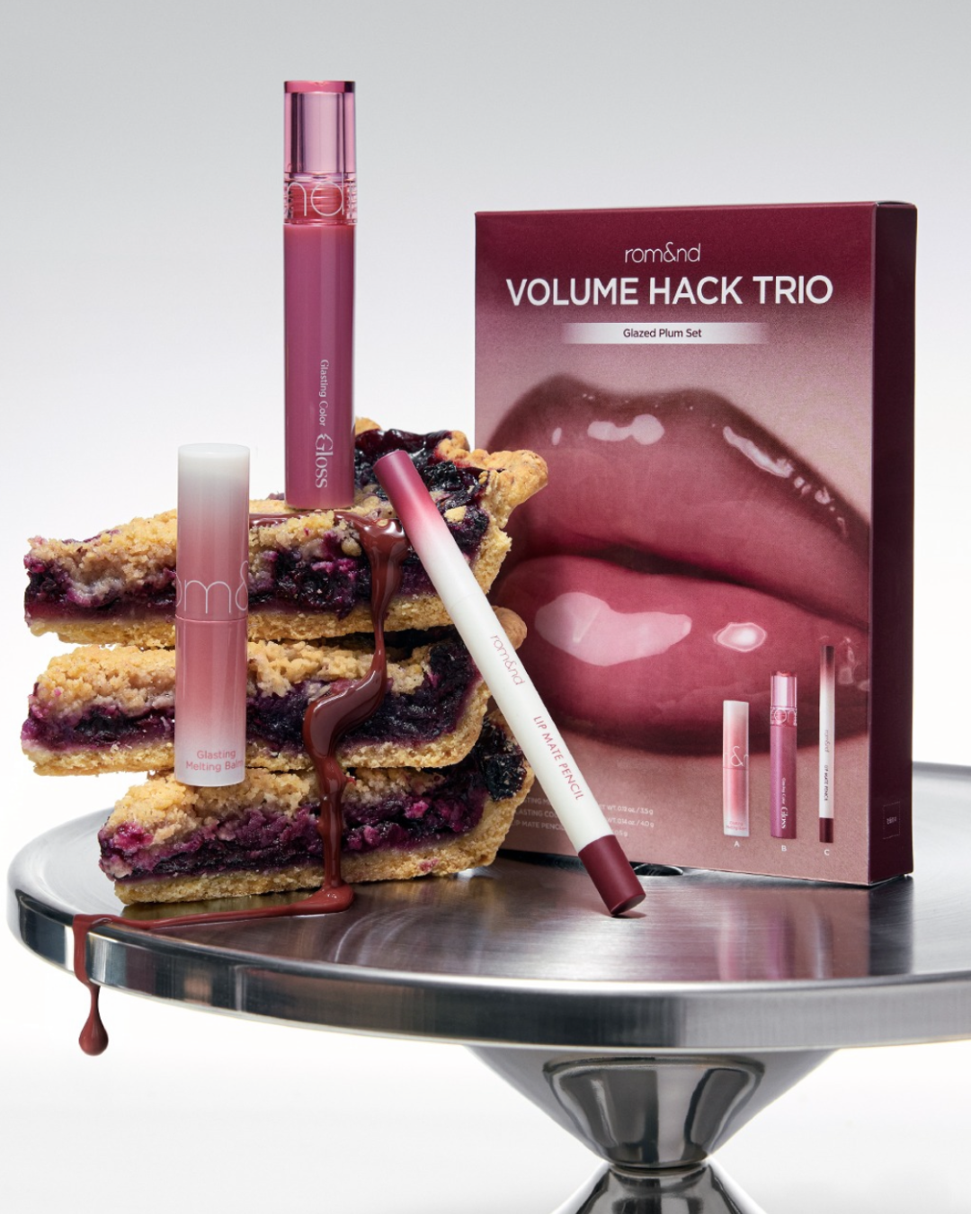 ROMAND Volume Hack Trio - Glazed Plum
