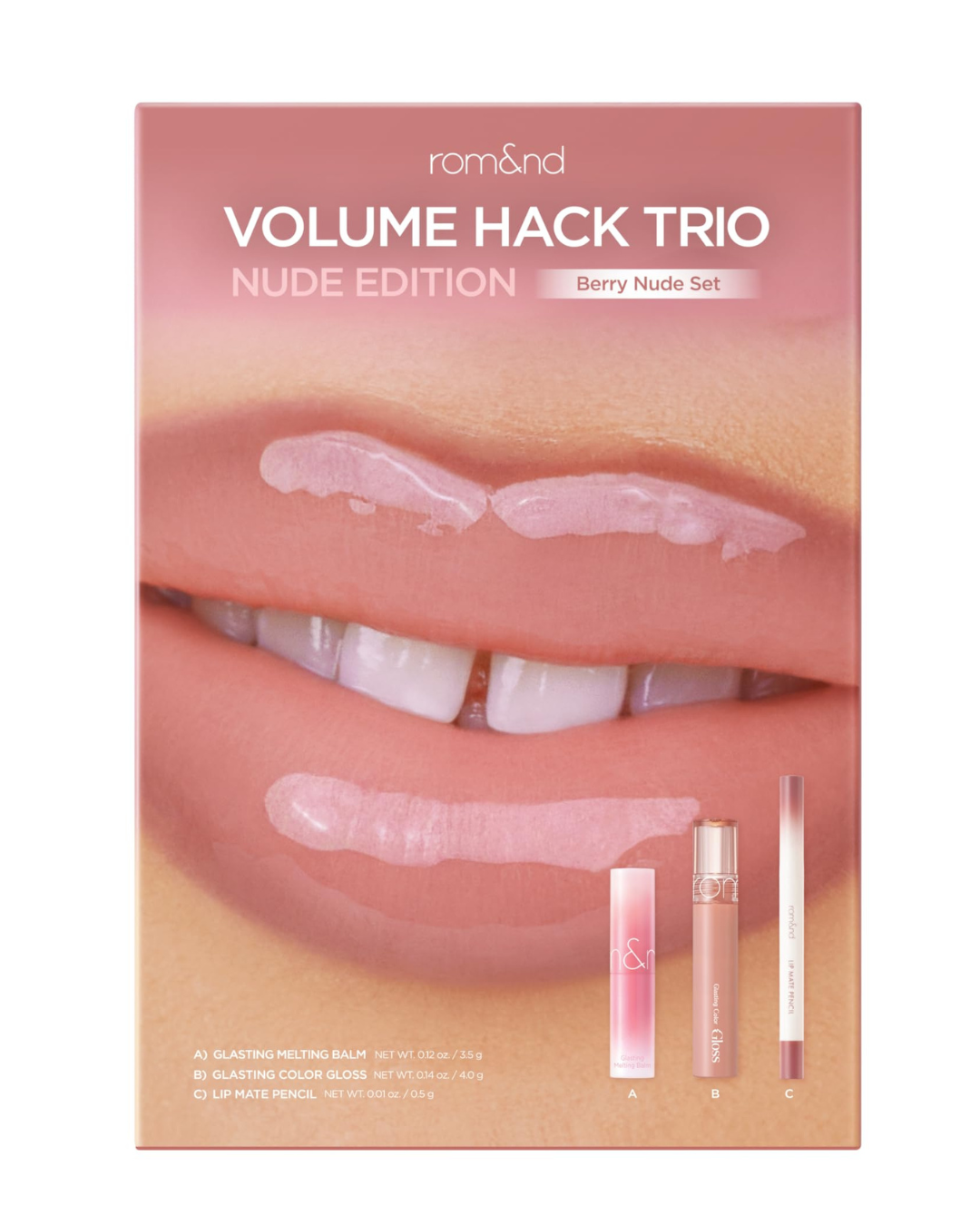 ROMAND Volume Hack Trio - Berry Nude