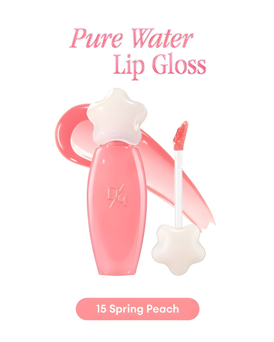 DASIQUE Pure Water Lip Gloss - 15 Spring Peach